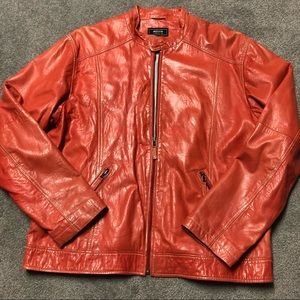 Missani Le Collezioni lamb skin Leather Jacket lightweight thin designer